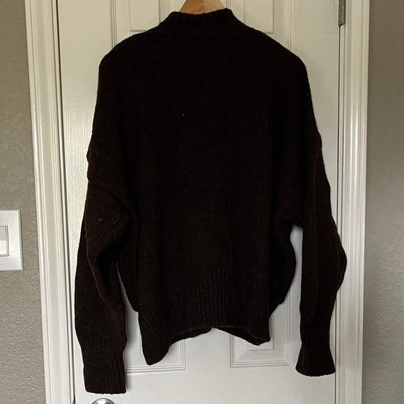 Babaa cardigan no11 earth Brown Wool Button-Up Cardigan - OS - Picture 10 of 12